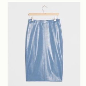 MAXINE FAUX LEATHER PENCIL SKIRT